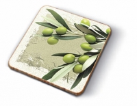 Kork Untersetzer - Greek Olives Kork Untersetzer - Greek Olives