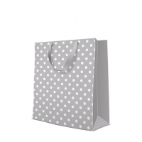 10 Geschenktaschen - Dotsy Check  grey