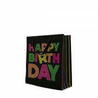 10 Geschenktaschen - Birthday Neons