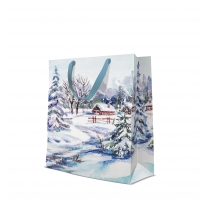 10 Geschenktaschen - Winter Village  