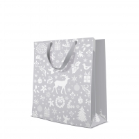 10 Geschenktaschen - Celebrate Christmas silver