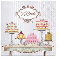 Servietten 33x33 cm - Patisserie