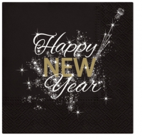 Servietten 33x33 cm - English New Year