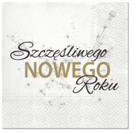 Servietten 33x33 cm - Polish New Year 