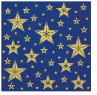 Servietten 33x33 cm - Beatiful Stars blue