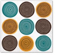 Servietten 33x33 cm - Tribal Pattern (honey)