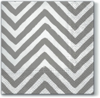 Servietten 33x33 cm - Big Chevron grey