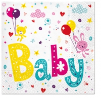 Servietten 33x33 cm - For Baby