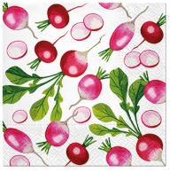 Servietten 33x33 cm - Fresh Radish