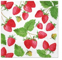 Servietten 33x33 cm - Fresh Strawberry