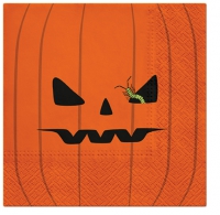 Servietten 33x33 cm - Pumpkin Face
