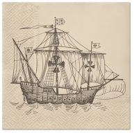 Servietten 33x33 cm - Sailing Ship