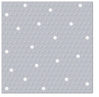 Servietten 33x33 cm - Inspiration Dots Spots silver-white