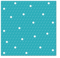 Servietten 33x33 cm - Inspiration Dots Spots turquoise-white