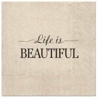 Servietten 33x33 cm - We Care Beautiful Life