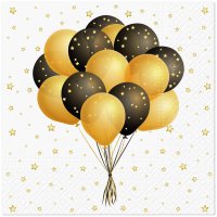 Servietten 33x33 cm - Flying Balloons