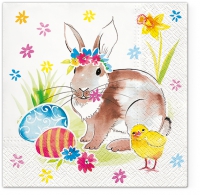 Servietten 33x33 cm - Easter Friends