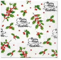 Servietten 33x33 cm - Wishes with Holly