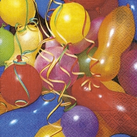 Servietten 33x33 cm - Colourful balloons