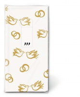 Taschentücher - Classic wedding gold