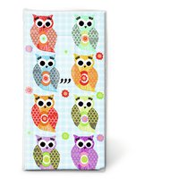 Taschentücher - Funny owls