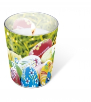 Glaskerze - Vibrant eggs
