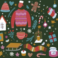 Servietten 33x33 cm - Warm things