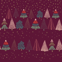 Servietten 33x33 cm - Modern Trees