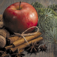 Servietten 33x33 cm - Apple Cinnamon