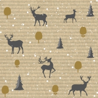 Servietten 33x33 cm - Deer Forest