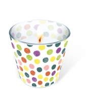 Glaskerze - Playful Dots