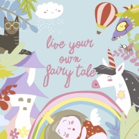 Servietten 33x33 cm - Fairytale