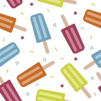 Servietten 33x33 cm - Ice cream