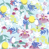 Servietten 24x24 cm - Dream garden