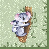Servietten 33x33 cm - Koalas