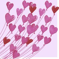 Servietten 33x33 cm - Love