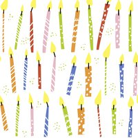 Servietten 33x33 cm - B-day candles