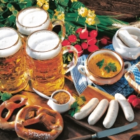 Servietten 33x33 cm - Feast