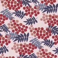 Servietten 24x24 cm - Rowan berries