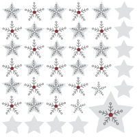 Servietten 24x24 cm - Elegant Xmas