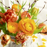 Servietten 33x33 cm - Spring bouquet