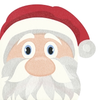 Gestanzte Servietten - Santa Gestanzte Servietten - Santa