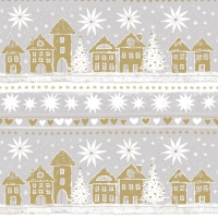 Servietten 24x24 cm - Golden village