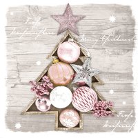 Servietten 24x24 cm - Framed baubles