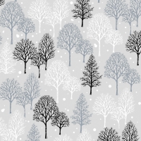 Servietten 33x33 cm - Winter trees