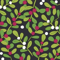 Servietten 33x33 cm - Joyful holly