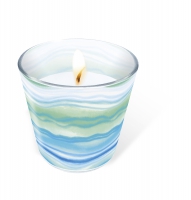 Glaskerze - Blue waves Glaskerze - Blue waves
