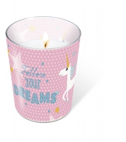 Glaskerze - Glaskerze Follow your dreams