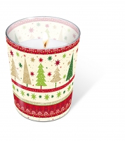 Glaskerze - Simple Xmas trees