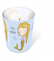 Glaskerze - Glaskerze Little mermaid